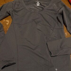 Merrell Charcoal Sparkle Long Sleeve Blouse